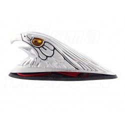 SREBRNY ŚWIECĄCY ORZEŁ ORNAMENT NA BŁOTNIK DO CHOPPERA