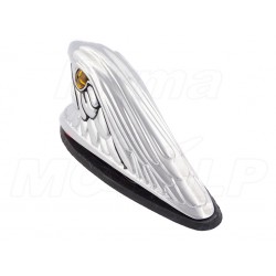 SREBRNY ŚWIECĄCY ORZEŁ ORNAMENT NA BŁOTNIK DO CHOPPERA