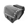 SAKWY SKÓRZANE CZARNE BOCZNE 11L CHOPPER DRAG CRUISER KLASYK