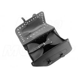 SAKWY SKÓRZANE CZARNE BOCZNE SUZUKI GZ 125 MARAUDER VL 125 INTRUDER