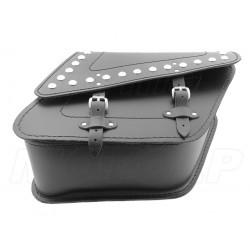 SAKWY SKÓRZANE CZARNE BOCZNE KAWASAKI EL BN 125 250 ELIMINATOR