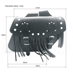 SAKWY CZARNE BOCZNE 9L HONDA CMX 125 REBEL VT 125 SHADOW