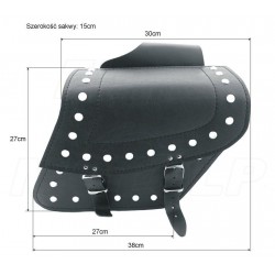 SAKWY CZARNE BOCZNE 11L HONDA CMX 125 REBEL VT 125 SHADOW