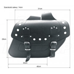 SAKWY CZARNE BOCZNE 9L JUNAK 131 M11 M12 M14 M15 M16