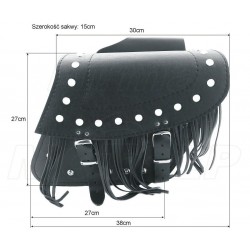 SAKWY CZARNE BOCZNE 11L KAWASAKI EL BN 125 250 ELIMINATOR