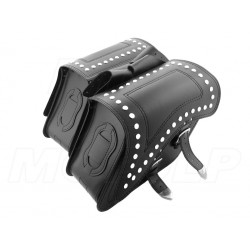 SAKWY SKÓRZANE CZARNE BOCZNE 18L HONDA CMX VT SHADOW VTX