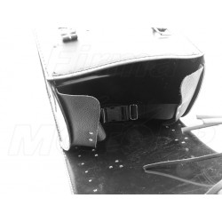 KUFER SKÓRZANY TYLNY TYŁ 22L YAMAHA XV 125 VIRAGO XVS 125 DRAG STAR