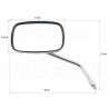 LUSTERKA CHROM METAL HONDA F6C 1500 VALKYRIE VF 750 MAGNA