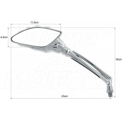 LUSTRA LUSTERKA M10 10MM CHOPPER DRAG CRUISER KLASYK HARLEY