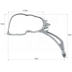 LUSTERKA CHROM METAL HONDA CMX 125 REBEL VT 125 SHADOW