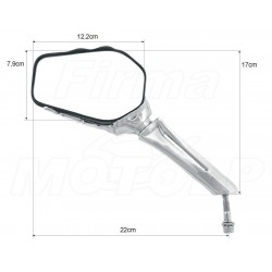 LUSTERKA REKA SZKIELETU LUSTERKA RĘKA SZKIELETU HARLEY DAVIDSON HD 8MM HOMOLOGACJA E9