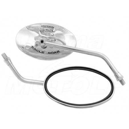 LUSTERKA CHROM METAL KAWASAKI EL BN 125 250 ELIMINATOR