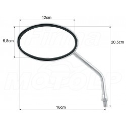 LUSTERKA CHROM METAL KAWASAKI EL BN 125 250 ELIMINATOR
