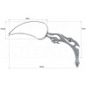 LUSTRA LUSTERKA CHROM METAL KAWASAKI VN 1500 1600 1700 2000 VULCAN