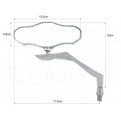 LUSTRA LUSTERKA CHROM METAL YAMAHA XVS 1600 1700 WARRIOR SILVERADO