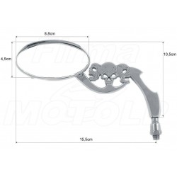 LUSTRA LUSTERKA CHROM METAL HONDA VT 600 750 1100 SHADOW C2 C3 C4 C5
