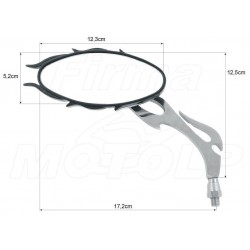 LUSTRA LUSTERKA CHROM METAL HONDA CMX 125 REBEL VT 125 SHADOW