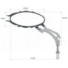 LUSTRA LUSTERKA OWAL METAL HARLEY DAVIDSON HD CHROM 8MM