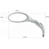 LUSTRA LUSTERKA CHROM METAL YAMAHA XVS 650 1100 DRAG STAR