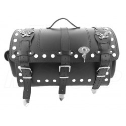 KUFER SKÓRZANY TYLNY TYŁ 30L Z KIESZONKAMI ZDOBIONY ORZEŁKAMI CHOPPER DRAG CRUISER KLASYK