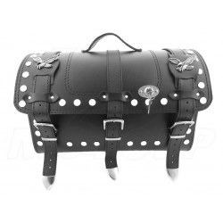 KUFER SKÓRZANY TYLNY TYŁ 30L Z ORZEŁKAMI SUZUKI GZ 125 MARAUDER VL 125 INTRUDER