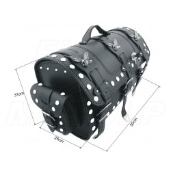 KUFER SKÓRZANY TYLNY TYŁ 30L Z KIESZONKAMI YAMAHA XV 125 VIRAGO XVS 125 DRAG STAR