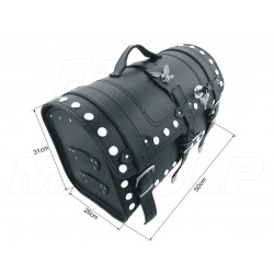 KUFER SKÓRZANY TYLNY TYŁ 30L Z ORZEŁKIEM YAMAHA XV 250 VIRAGO XVS 250 DRAG STAR