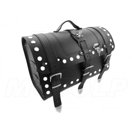 KUFER SKÓRZANY TYLNY TYŁ 30L Z ORZEŁKIEM YAMAHA XV 250 VIRAGO XVS 250 DRAG STAR