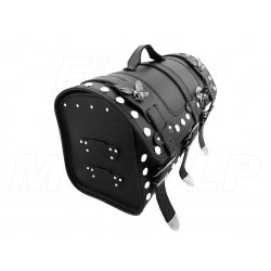 KUFER SKÓRZANY TYLNY TYŁ 30L Z ORZEŁKAMI YAMAHA XV 250 VIRAGO XVS 250 DRAG STAR