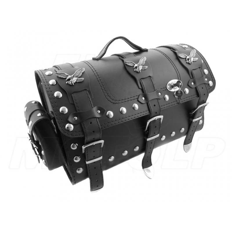 KUFER SKÓRZANY TYLNY TYŁ 30L Z KIESZONKAMI YAMAHA XV 250 VIRAGO XVS 250 DRAG STAR