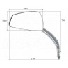 LUSTRA LUSTERKA CHROM METAL YAMAHA XVS 125 250 DRAG STAR HOMOLOGACJA E9