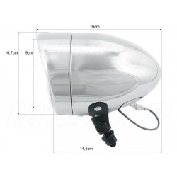 REFLEKTOR LIGHTBAR LAMPA DODATKOWA PRZÓD 4 CALE CHROM HOMOLOGACJA E9