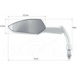 LUSTRA LUSTERKA CHROM METAL SUZUKI GZ 125 MARAUDER VL 125 INTRUDER