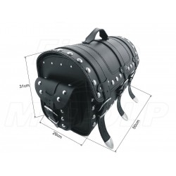 KUFER SKÓRZANY TYLNY TYŁ 30L Z KIESZONKAMI KAWASAKI EL BN 125 250 ELIMINATOR