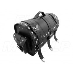 KUFER SKÓRZANY TYLNY TYŁ 30L Z KIESZONKAMI ZDOBIONY ORZEŁKAMI CHOPPER DRAG CRUISER KLASYK