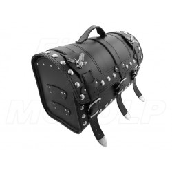 KUFER SKÓRZANY TYLNY TYŁ 30L Z ORZEŁKAMI YAMAHA XV 250 VIRAGO XVS 250 DRAG STAR