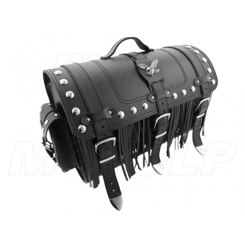 KUFER SKÓRZANY TYLNY TYŁ 30L Z KIESZONKAMI KAWASAKI EL BN 125 250 ELIMINATOR