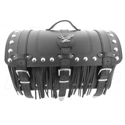 KUFER SKÓRZANY TYLNY TYŁ 30L Z ORZEŁKIEM YAMAHA XV 250 VIRAGO XVS 250 DRAG STAR