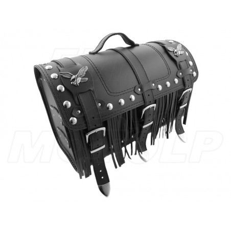 KUFER SKÓRZANY TYLNY TYŁ 30L Z ORZEŁKAMI YAMAHA XV 125 VIRAGO XVS 125 DRAG STAR