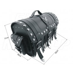 KUFER SKÓRZANY TYLNY TYŁ 30L Z KIESZONKAMI YAMAHA XV 250 VIRAGO XVS 250 DRAG STAR