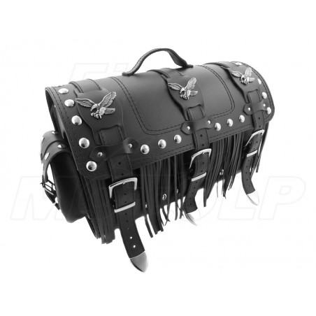 KUFER SKÓRZANY TYLNY TYŁ 30L Z KIESZONKAMI YAMAHA XV 125 VIRAGO XVS 125 DRAG STAR