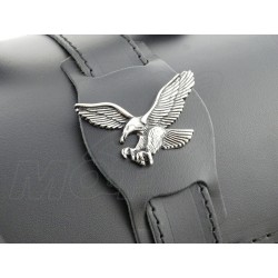 KUFER SKÓRZANY TYLNY 48L 60CM Z ORZEŁKIEM YAMAHA XV VIRAGO XVS DRAG STAR XVZ V-STAR