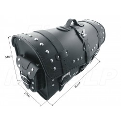 KUFER SKÓRZANY TYLNY 48L 60CM Z KIESZENIAMI YAMAHA XV VIRAGO XVS DRAG STAR XVZ V-STAR