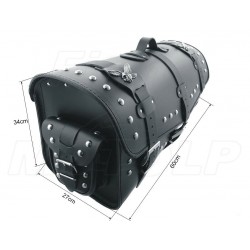 KUFER SKÓRZANY TYLNY 48L 60CM Z KIESZENIAMI YAMAHA XV VIRAGO XVS DRAG STAR XVZ V-STAR