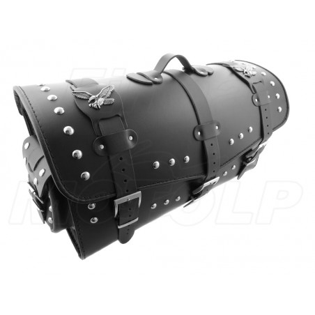 KUFER SKÓRZANY TYLNY 48L 60CM Z KIESZENIAMI YAMAHA XV VIRAGO XVS DRAG STAR XVZ V-STAR