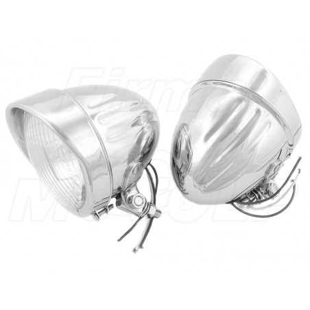 REFLEKTORY LIGHTBARY DODATKOWE LAMPY PRZÓD 4,5 CALA CHROM