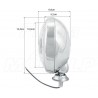 REFLEKTORY LIGHTBARY LAMPY PRZÓD 4,5 CALA CHROM HOMOLOGACJA E4