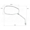 LUSTRA LUSTERKA CHROM METAL KAWASAKI VN 1500 1600 1700 2000 VULCAN
