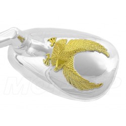 LUSTRA LUSTERKA CHROM METAL KAWASAKI EL BN 125 250 ELIMINATOR