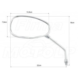 LUSTRA LUSTERKA CHROM METAL SUZUKI M1500 M90 800 1500 1600 INTRUDER